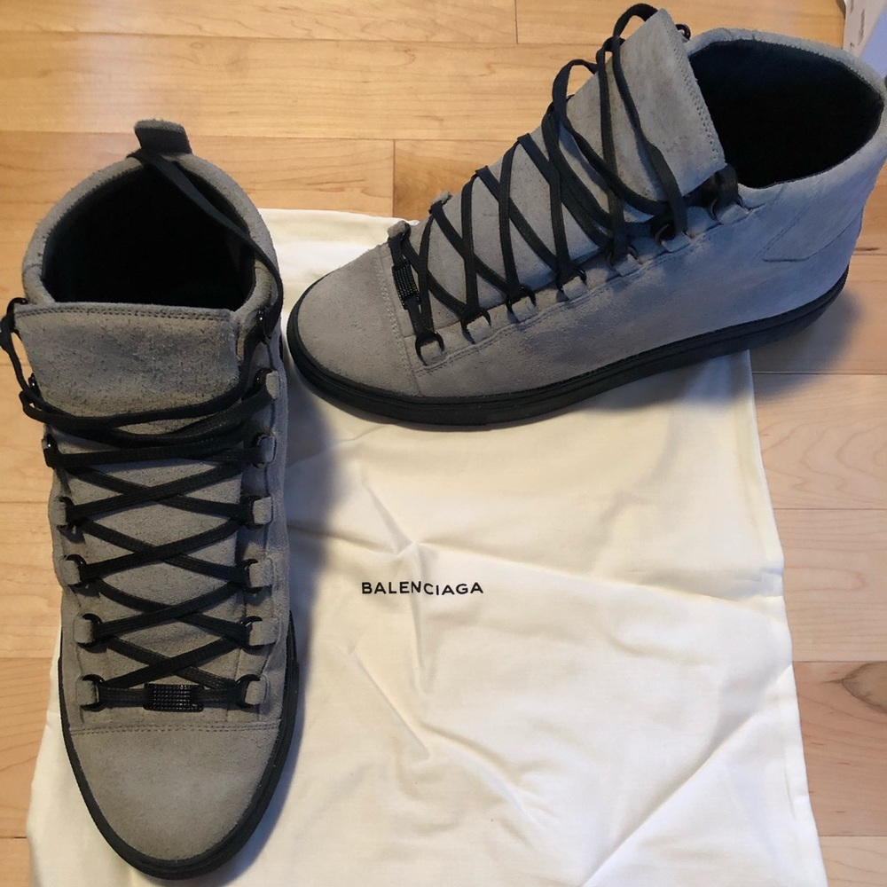 Men’s balenciaga suede sneakers